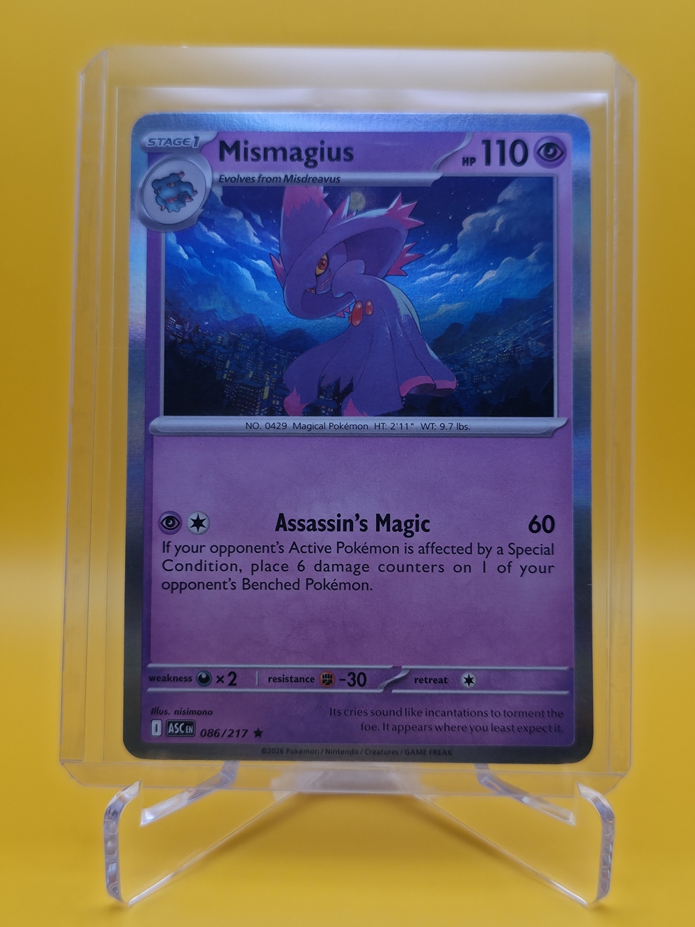 Pokémon TCG - Mismagius - Ascended Heroes - Rare - 086/217
